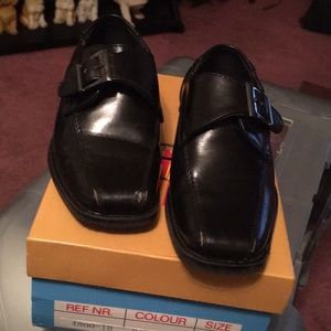 Lil Fellas casual, black dressy shoes sz 5c